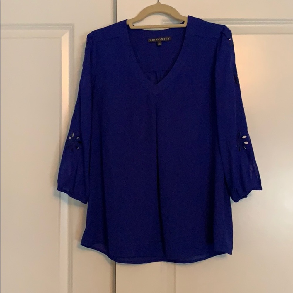 Cobalt blue Brixon Ivy blouse